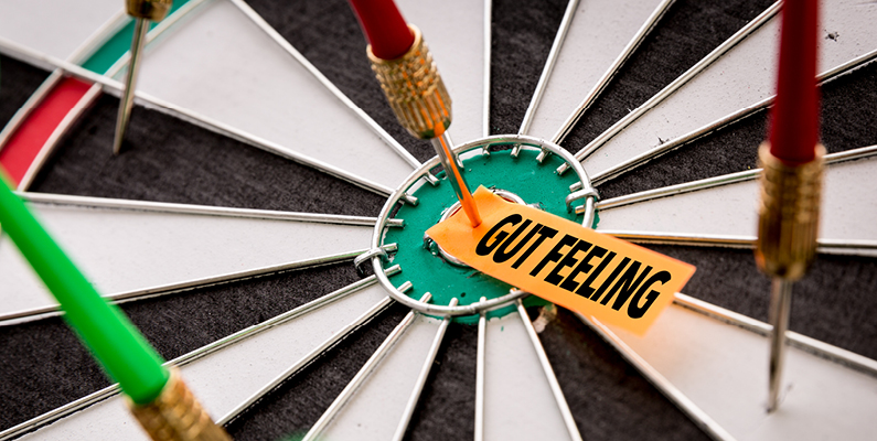 Gut instinct decision making data analysis